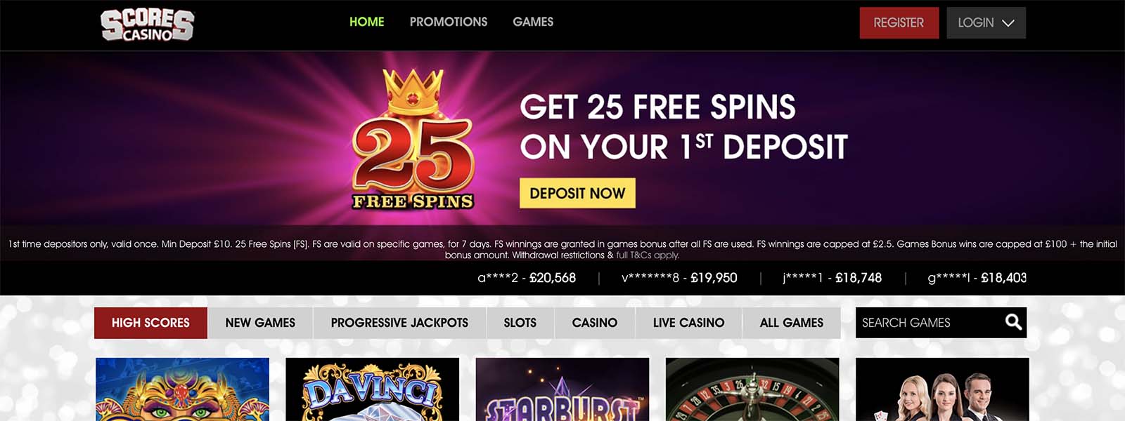 Scores Casino download the new version for android